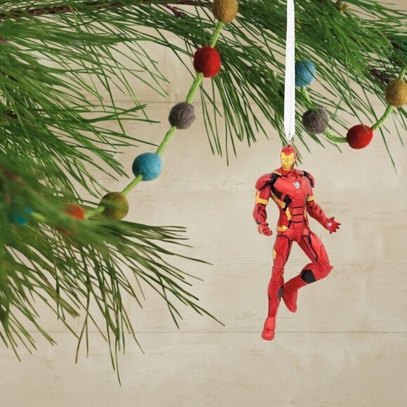 Hallmark Red Marvel Iron Man Decorative Hanging Christmas Holiday Ornament‎ - Picture 4 of 6